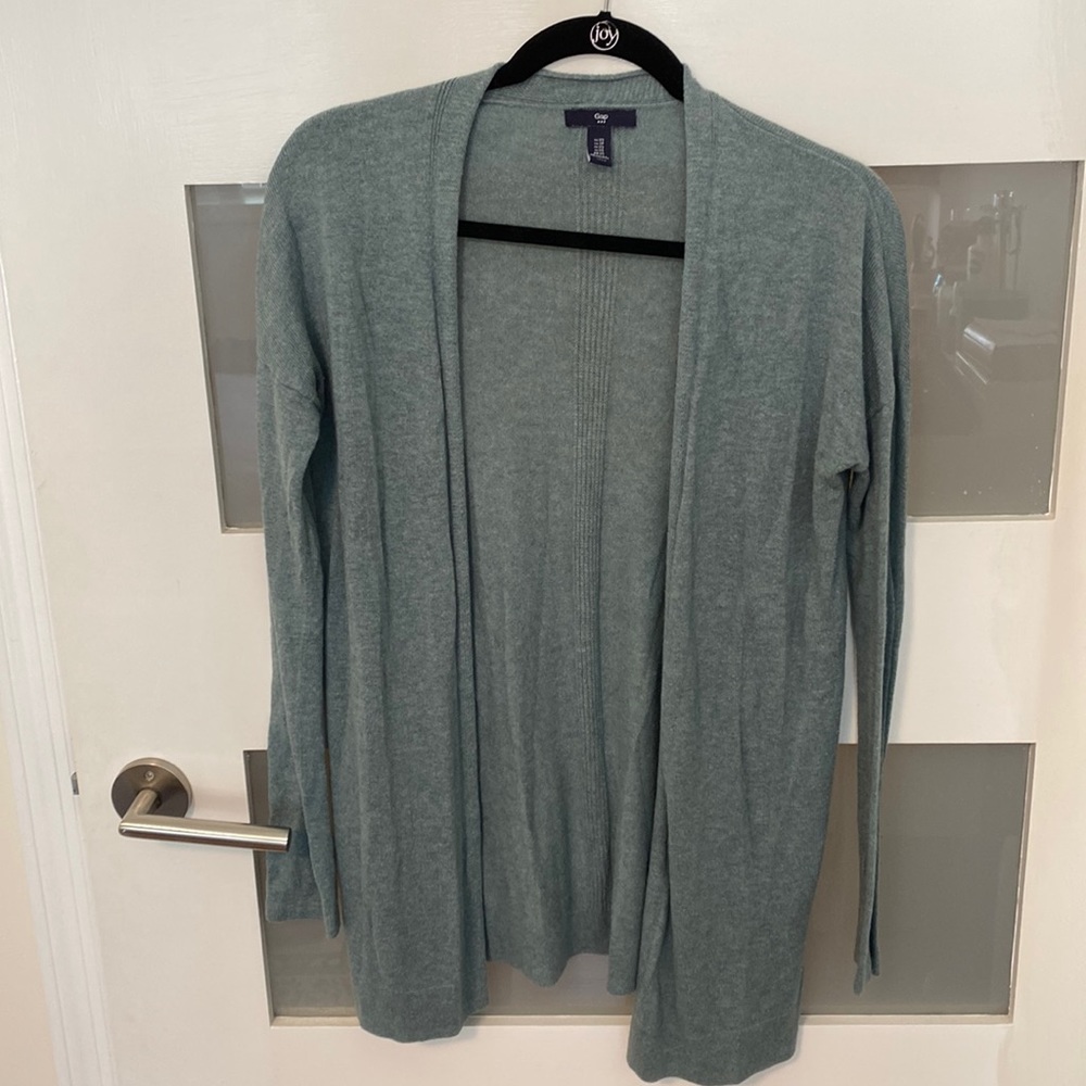 Gap cardigan. Size XS. Greenish, blue. Gently used.